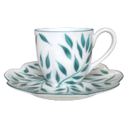 Olivier vert filet vert - Tasse et soucoupe caf 0.10 litre
